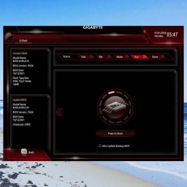 how to update motherboard bios