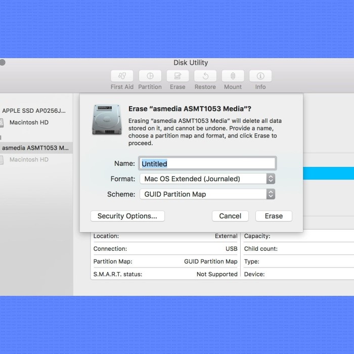 how to format external hard drive for mac