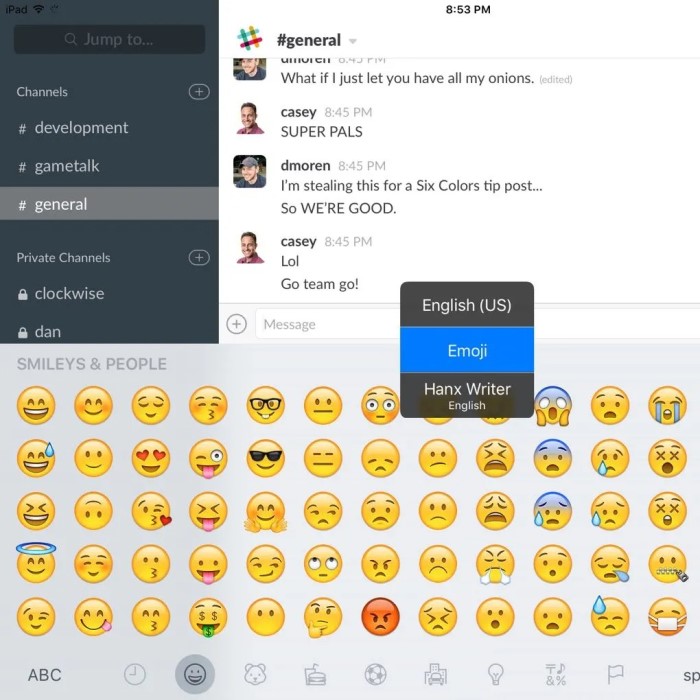 how to bring up emoji keyboard