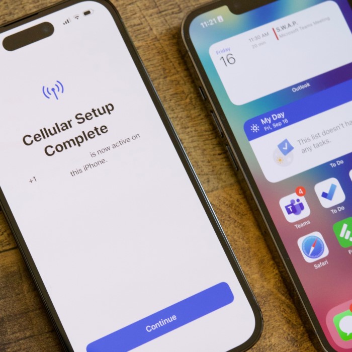 how to transfer esim from one iphone to another