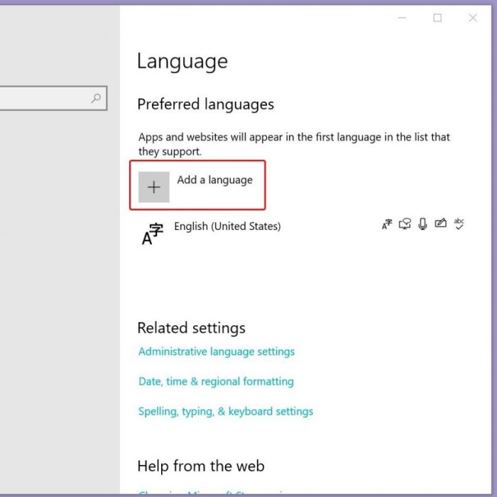 how to change keyboard language