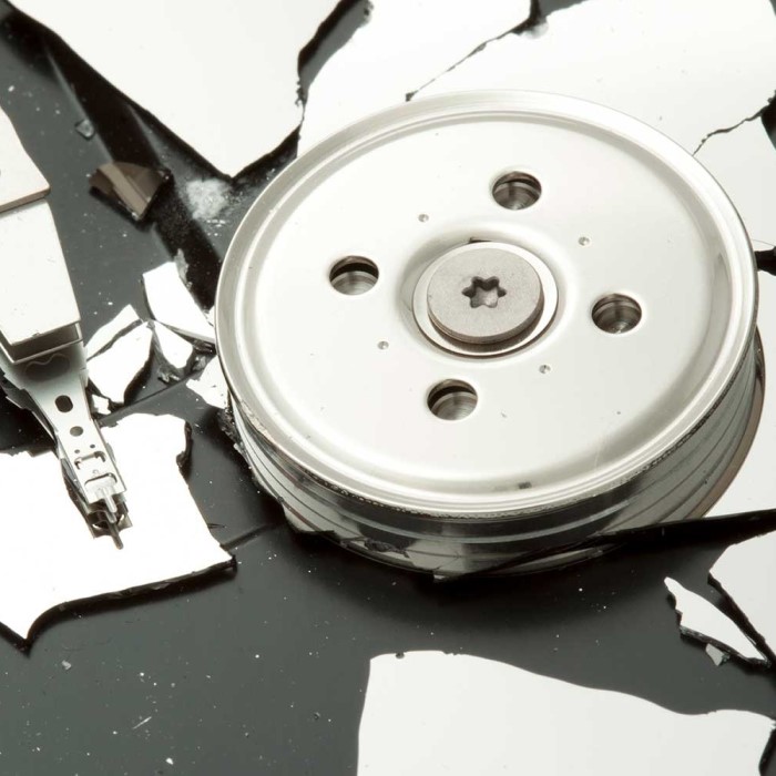 how to destroy a hard drive