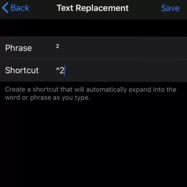 how to do squared on keyboard
