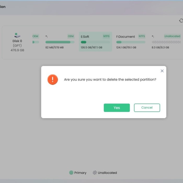 how to unpartition a hard drive