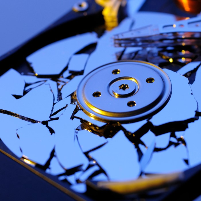 how to destroy a hard drive