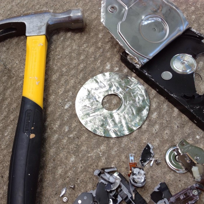 how to destroy a hard drive