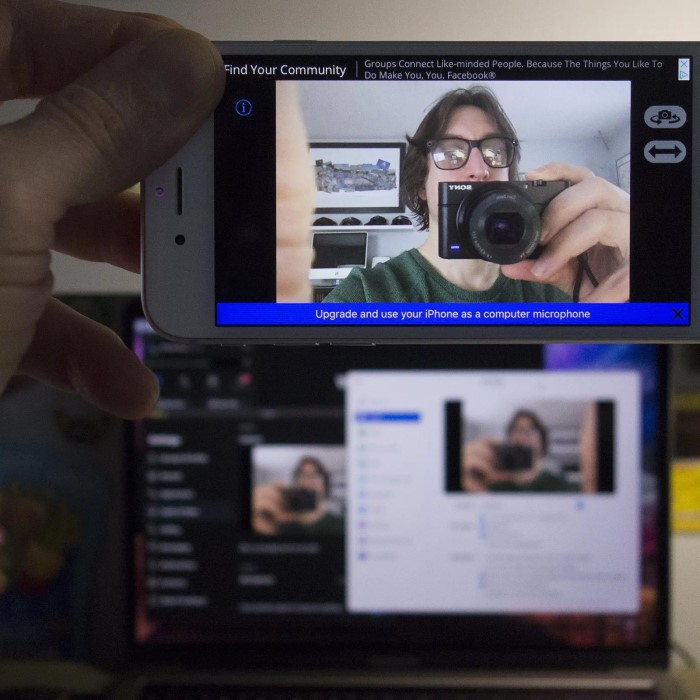 how to use your iphone as a webcam