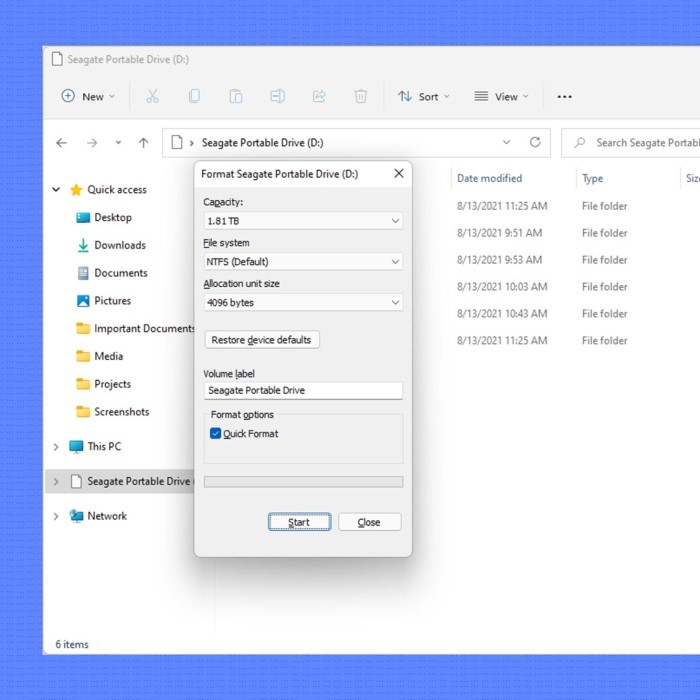 how to format external hard drive for mac