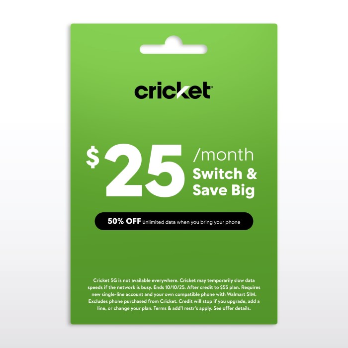 does cricket support esim