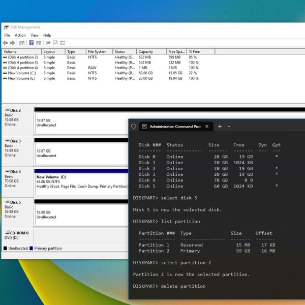 how to unpartition a hard drive