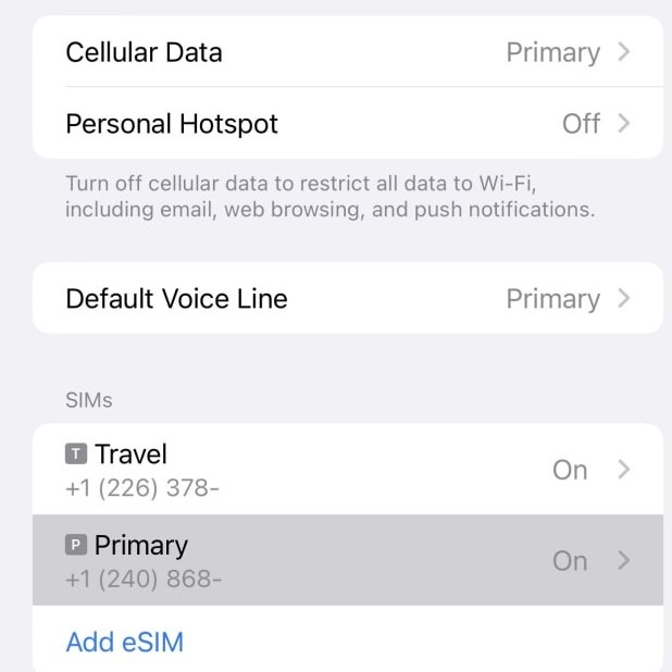how to remove esim from iphone