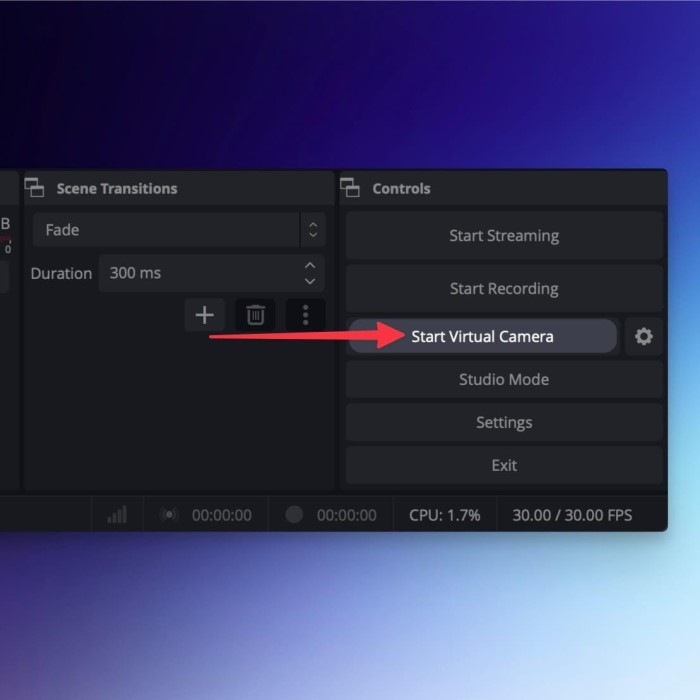 how to add webcam to obs