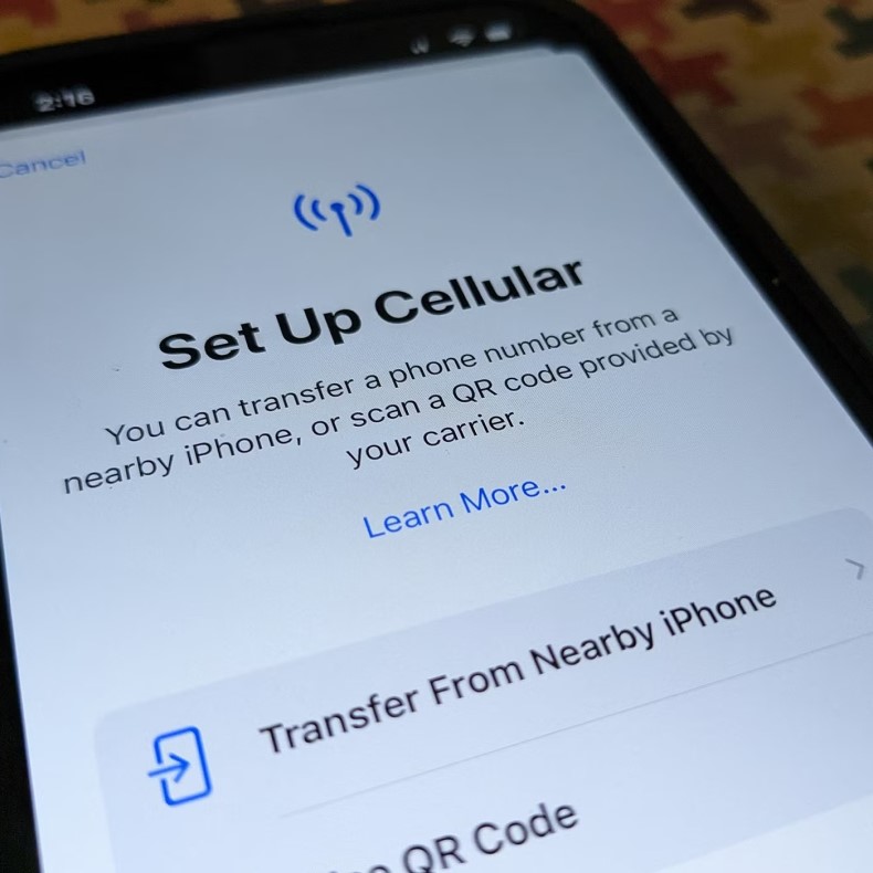 how to transfer esim from one iphone to another