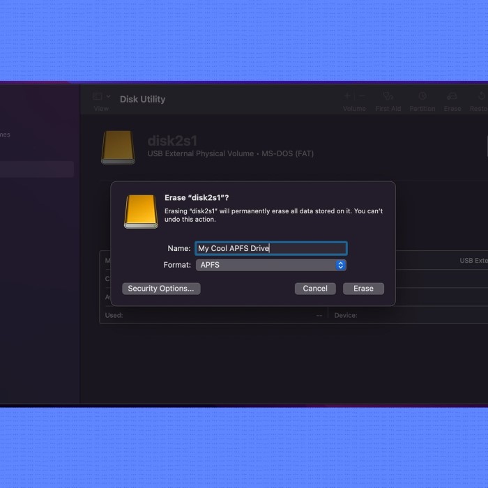 how to format external hard drive for mac