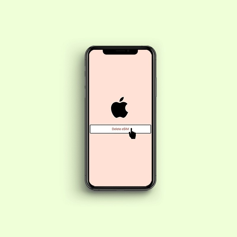 how to remove esim from iphone