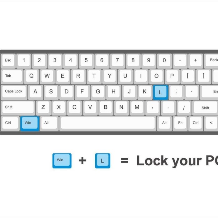 how to lock computer with keyboard