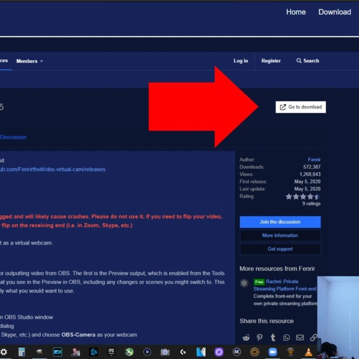 how to add webcam to obs