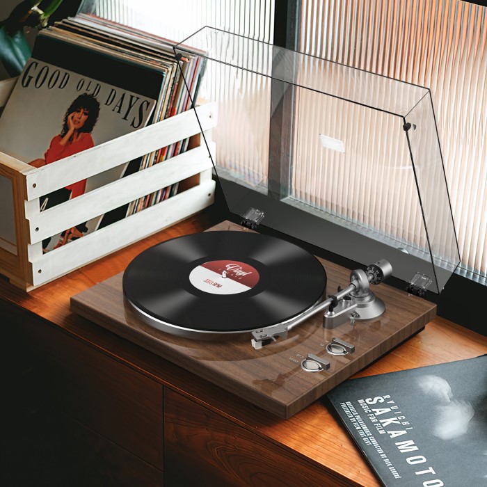 old turntable record player