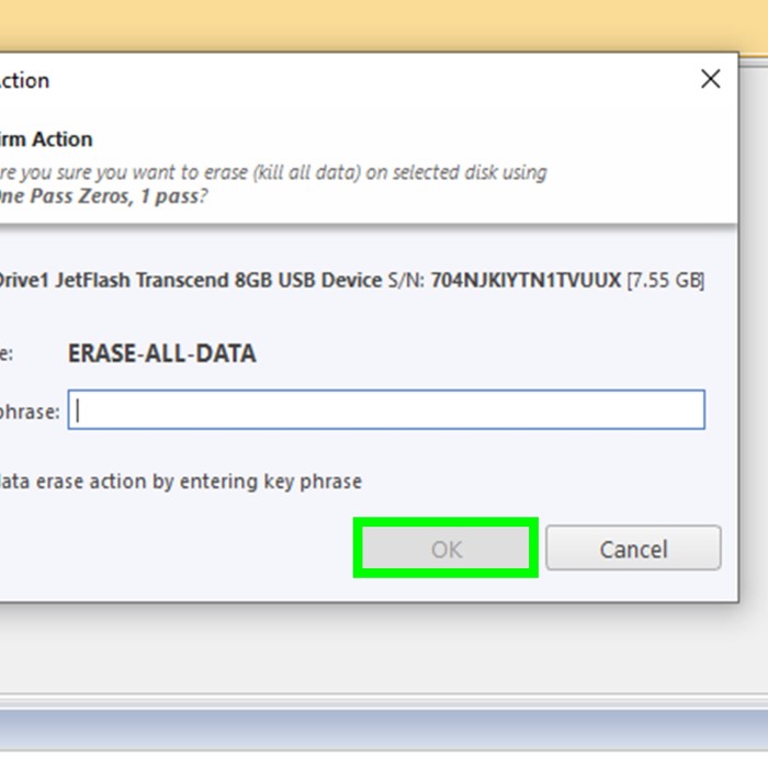 how to wipe an external hard drive