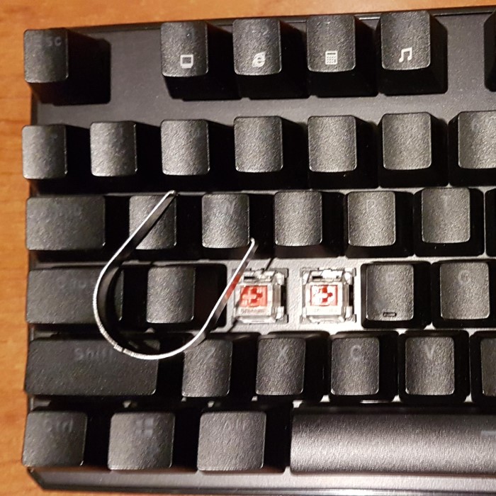 how to remove keyboard switches