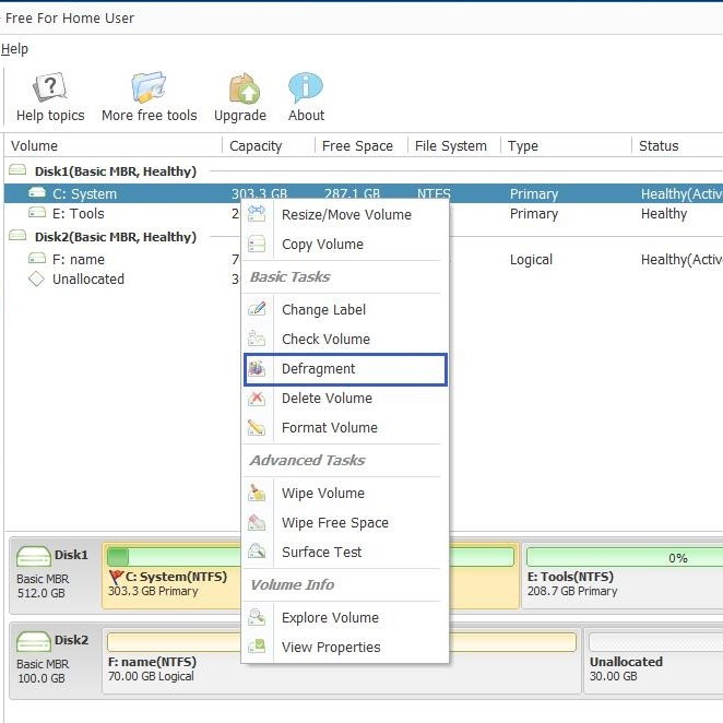 how to defragment hard drive