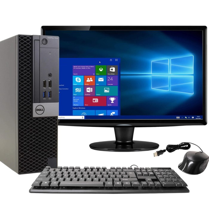 desktop computer with monitor