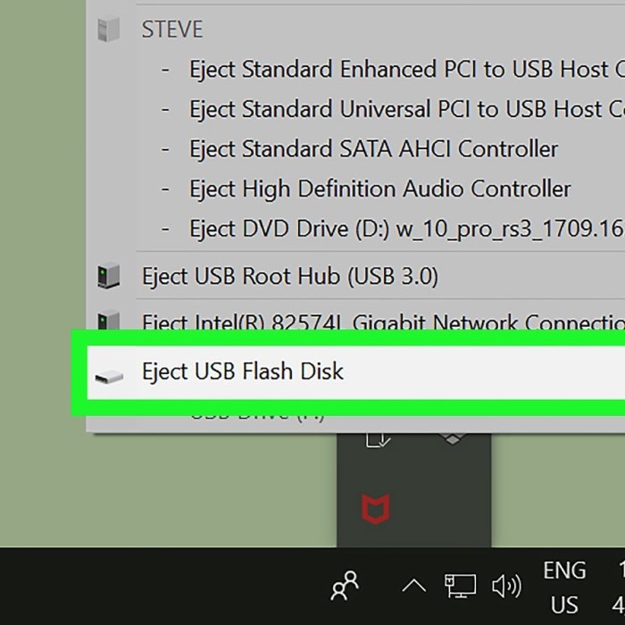 how to eject hard drive from pc