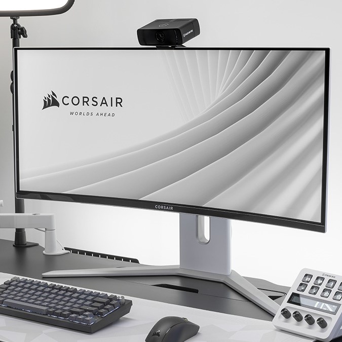 white computer monitor