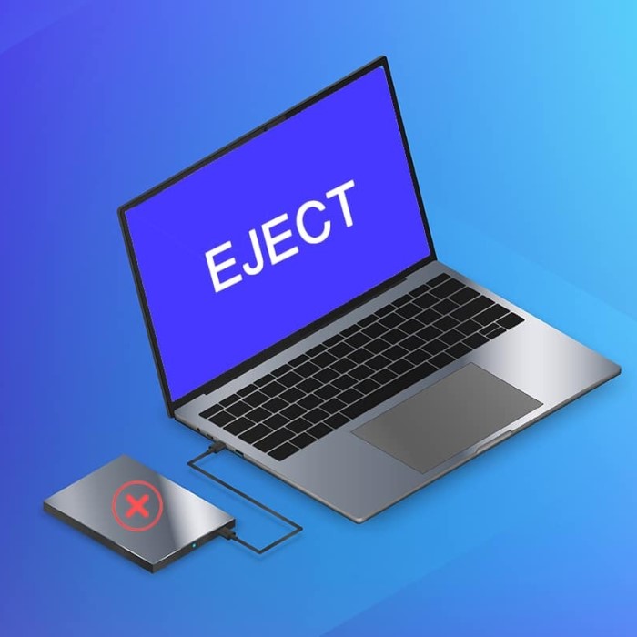 how to eject hard drive from pc