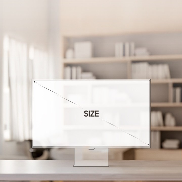 standard computer monitor size