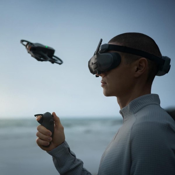 drone with vr headset