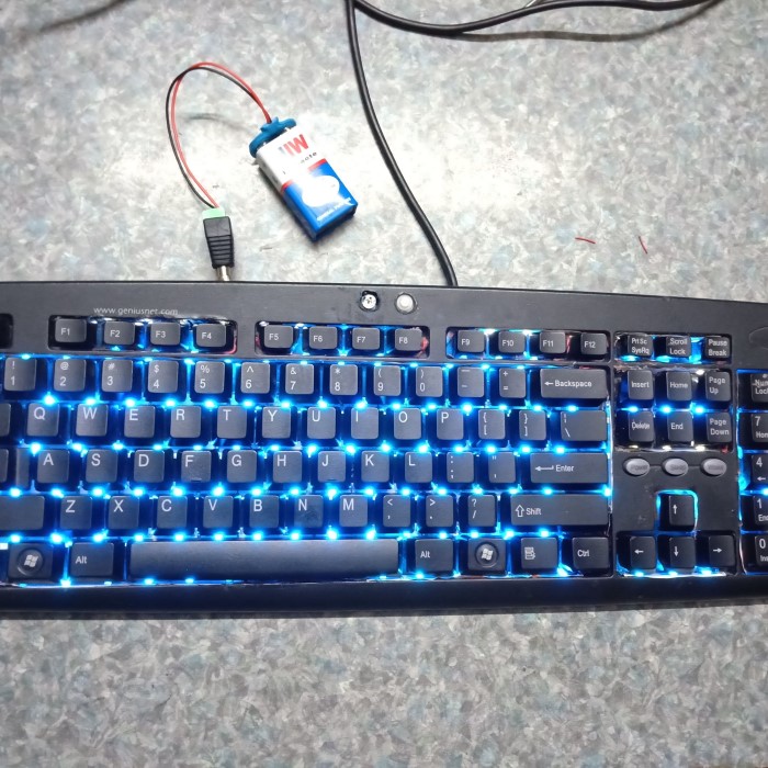 how to make keyboard light up