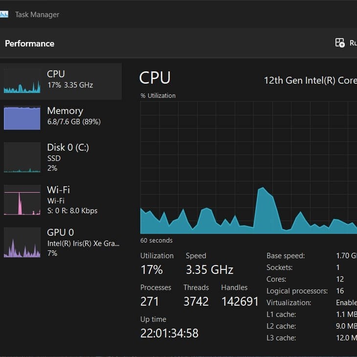 cpu temperature range